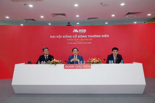 MSB thông qua phương án tăng vốn điều lệ lên 37.440 tỷ đồng