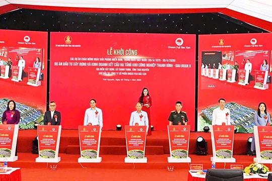 Thái Nguyên: Khởi công các dự án lớn chào mừng kỷ niệm 51 năm Ngày Giải phóng miền Nam