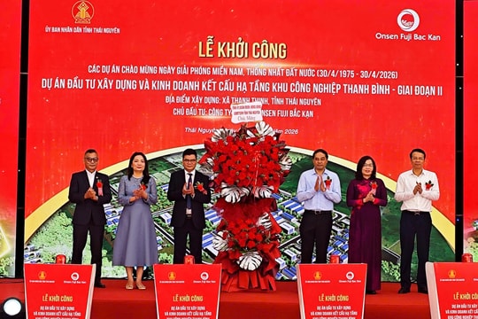 Thái Nguyên đồng loạt khởi công 10 dự án với gần 8.500 tỷ đồng
