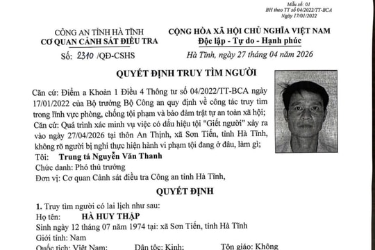 Truy tìm người liên quan vụ người phụ nữ tử vong tại Hà Tĩnh