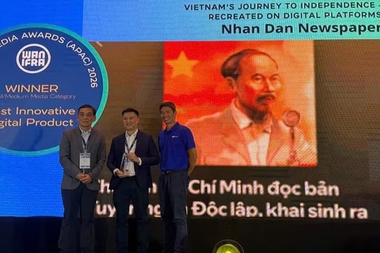 Báo Nhân Dân đoạt "cú đúp" tại giải Báo chí Kỹ thuật số châu Á 2026