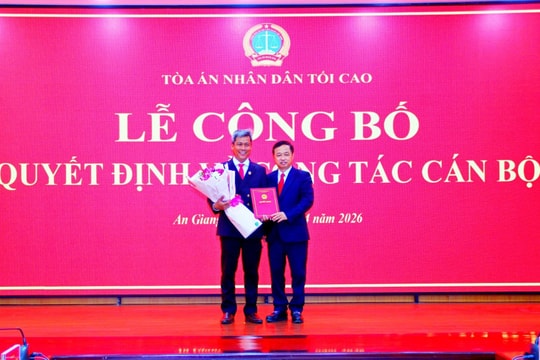Bổ nhiệm Chánh án Tòa án nhân dân tỉnh An Giang