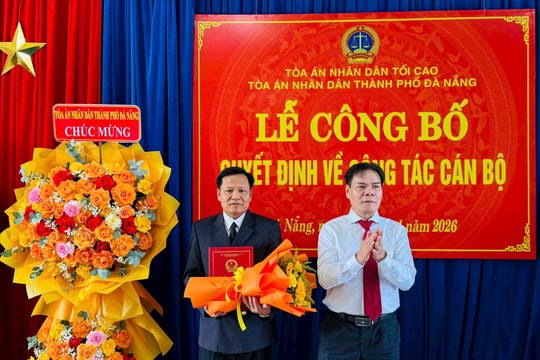 Công bố quyết định điều động, bổ nhiệm Chánh án TAND khu vực tại Đà Nẵng