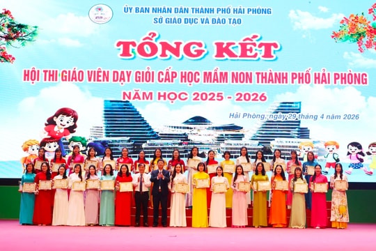 Hải Phòng trao chứng nhận cho 268 giáo viên dạy giỏi mầm non
