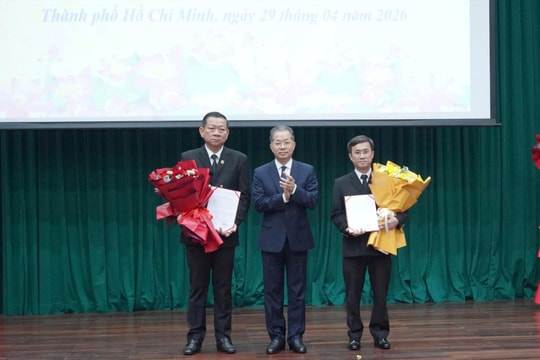 Bổ nhiệm chức vụ Chánh tòa Tòa Phúc thẩm TANDTC tại TP.HCM và Đà Nẵng