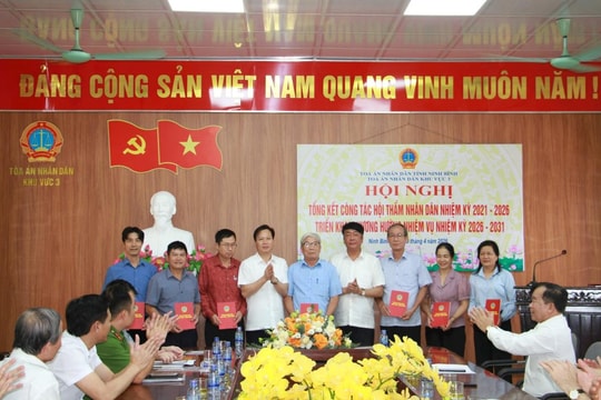 TAND khu vực 3 - Ninh Bình triển khai nhiệm vụ Đoàn Hội thẩm nhân dân nhiệm kỳ 2026 - 2031