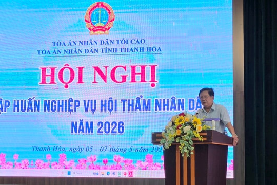 TAND tỉnh Thanh Hóa tổ chức Hội nghị tập huấn nghiệp vụ cho Hội thẩm nhân dân