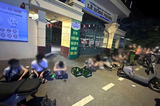 Ngăn chặn các nhóm thanh niên tụ tập, dùng chai lọ đánh nhau