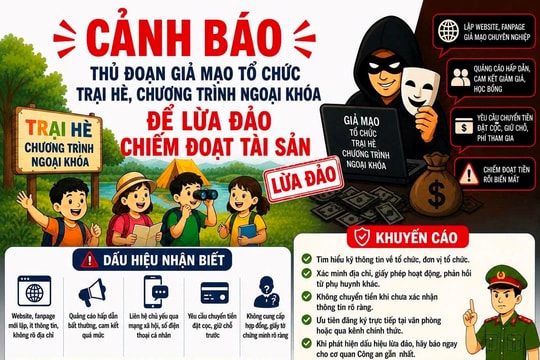 Cảnh báo lừa đảo liên quan đến tổ chức trại hè, ngoại khóa