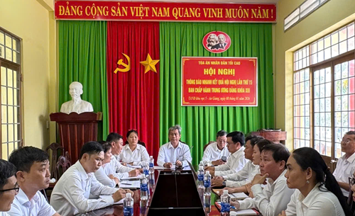 Xem xét và giải quyết kịp thời những khó khăn của TAND khu vực 5 - An Giang