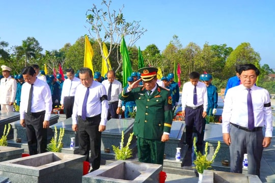 Tây Ninh: Truy điệu, an táng 158 hài cốt liệt sĩ