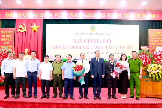 Bổ nhiệm đồng chí Bùi Đức Thuận giữ chức Chánh án TAND tỉnh Tuyên Quang