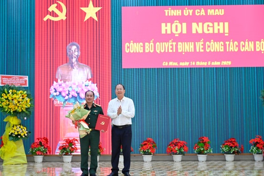 Thiếu tướng Nguyễn Văn Ngành giữ chức Chỉ huy trưởng Bộ CHQS tỉnh Cà Mau