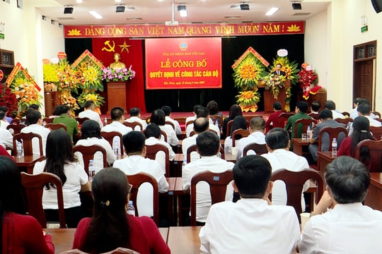 Bổ nhiệm Chánh án TAND tỉnh Bắc Ninh