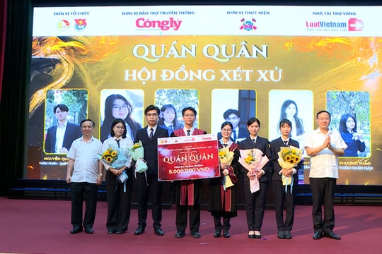 Sinh viên Học viện Tòa án thể hiện bản lĩnh tại chung kết “Phiên tòa giả định - Justice And Judgement 2026”