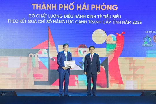 Hải Phòng trong nhóm 05 địa phương xuất sắc nhất có chất lượng điều hành “Tốt”