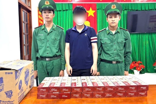 Phát hiện 200 bao thuốc lá không rõ nguồn gốc