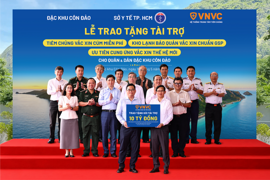 Quân, dân Côn Đảo hưởng lợi từ gói tài trợ hơn 10 tỷ đồng từ Hệ thống VNVC