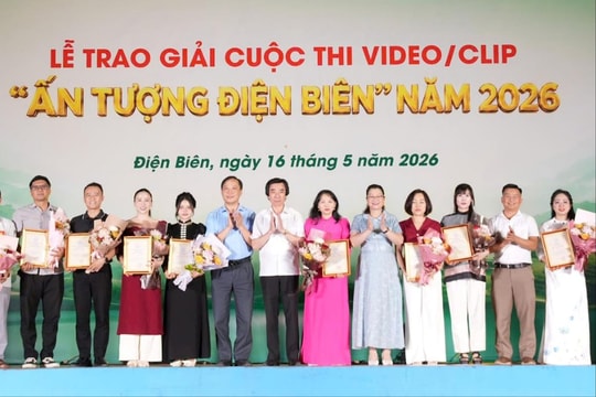 Trao giải Cuộc thi Video/clip “Ấn tượng Điện Biên” năm 2026
