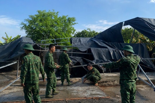 BĐBP Đắk Lắk hỗ trợ người dân khắc phục hậu quả thiên tai