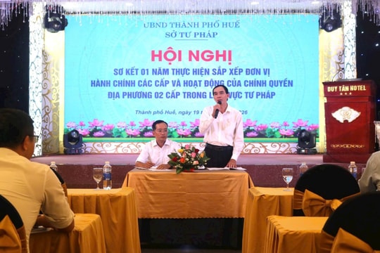 TP Huế: Gỡ điểm nghẽn cho tư pháp cơ sở trong mô hình chính quyền mới