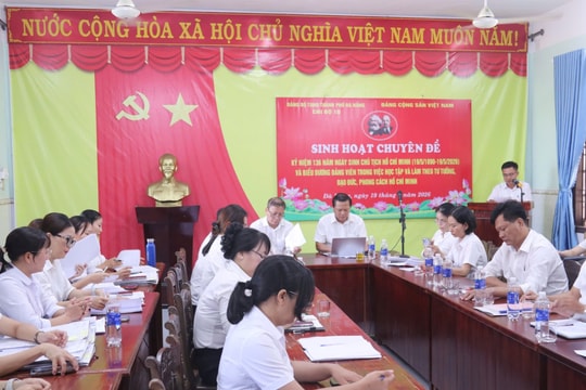 Lan tỏa tinh thần học tập và làm theo Bác tại TAND khu vực 10 - TP. Đà Nẵng