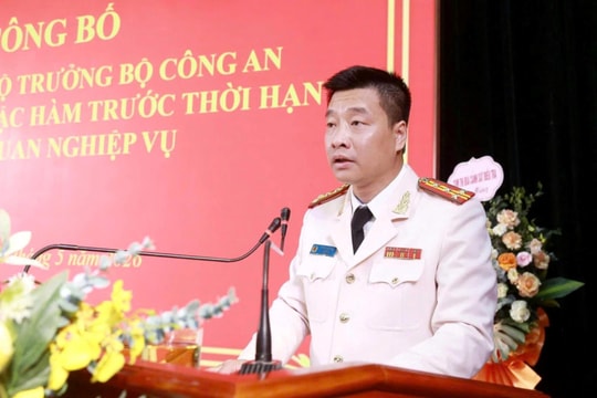 Giám đốc Công an tỉnh Lạng Sơn được thăng cấp bậc hàm trước thời hạn