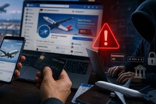 Sập bẫy đặt vé máy bay giá rẻ vì tin Fanpage có “tích xanh”