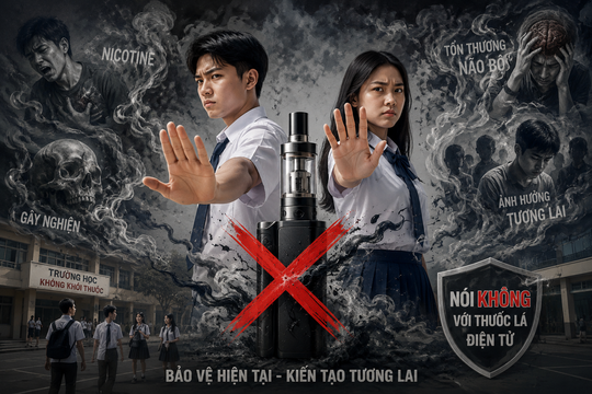 Ngăn thuốc lá điện tử len lỏi học đường