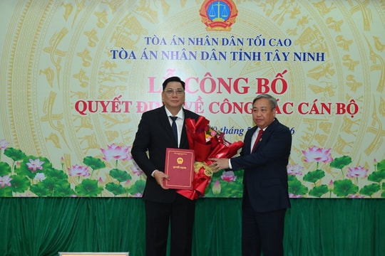 Đồng chí Phùng Văn Hải được bổ nhiệm làm Chánh án TAND tỉnh Tây Ninh