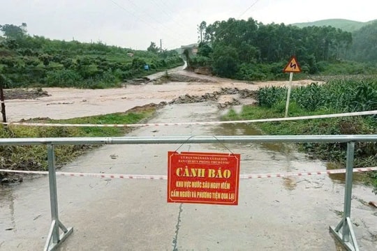 Bắc Ninh: Mưa lớn gây ngập lụt, chia cắt cục bộ nhiều xã miền núi