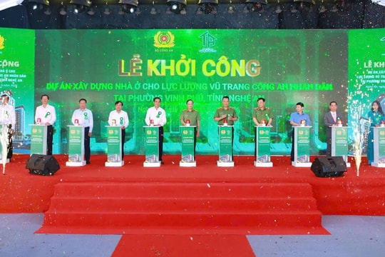 Khởi công dự án nhà ở xã hội cho lực lượng Công an