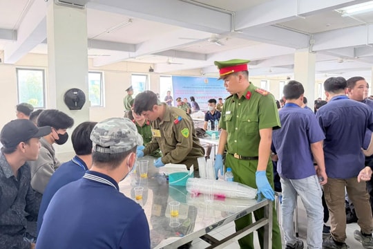 Hơn 500 công nhân tham gia test nhanh ma túy tại nơi làm việc