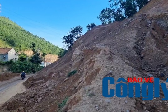 Phú Thọ: Thi công dự án đường Tây Thiên – Tam Sơn gây sạt lở, nguy cơ mất an toàn giao thông