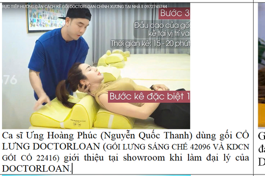 Nghi vấn doanh nghiệp liên quan ca sĩ Ưng Hoàng Phúc xâm phạm quyền sở hữu trí tuệ