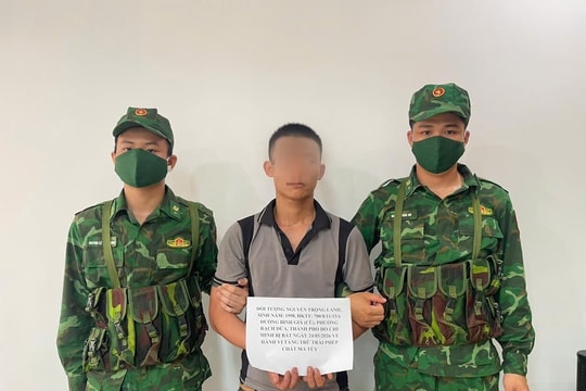 Biên phòng bắt đối tượng tàng trữ ma túy