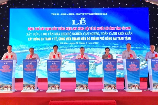 Cà Mau động thổ, khởi công nhiều công trình ý nghĩa