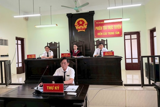 TAND khu vực 4 - Thanh Hóa tổ chức thành công các phiên tòa rút kinh nghiệm trực tuyến