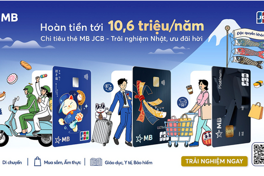 MB nhận 09 giải thưởng danh giá từ JCB