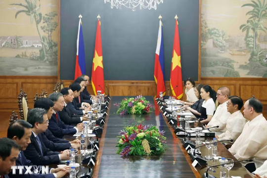 Tổng Bí thư, Chủ tịch nước Tô Lâm hội đàm với Tổng thống Philippines Ferdinand Romualdez Marcos Jr