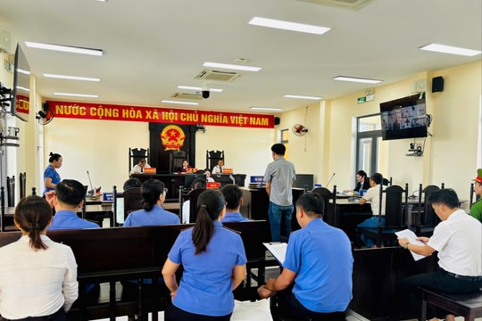 Xét xử trực tuyến vụ án hình sự kết nối 13 điểm cầu ở Đà Nẵng