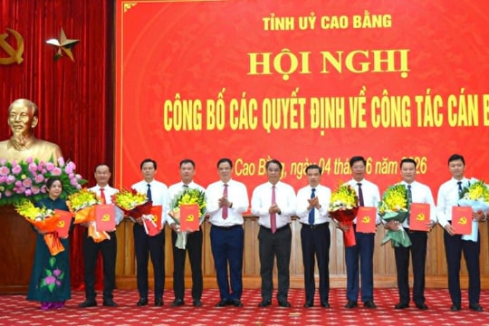 Cao Bằng điều động, bổ nhiệm nhiều cán bộ lãnh đạo chủ chốt