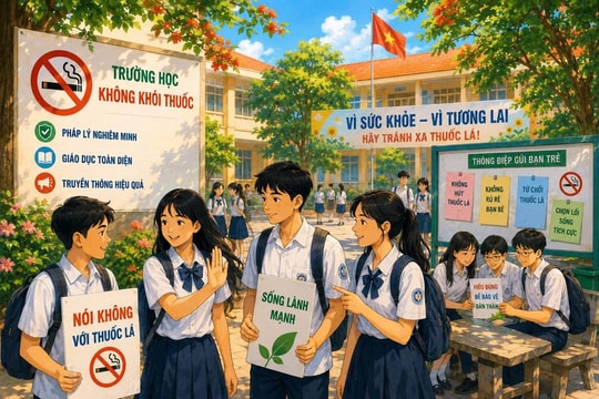 Hướng tới xây dựng môi trường học đường không khói thuốc