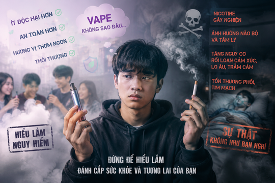 Thuốc lá điện tử và sức khỏe tâm thần giới trẻ: Hiểu lầm làm gia tăng rủi ro