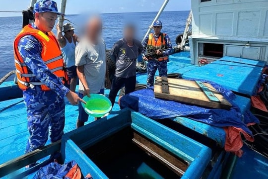 Bắt giữ tàu vận chuyển trái phép khoảng trên 150.000 lít dầu D.O