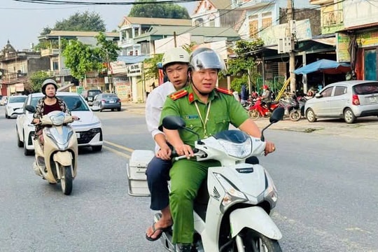 Công an xã hỗ trợ thí sinh vượt hơn 20km lấy căn cước
