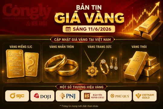 Giá vàng sáng 11/6: SJC lùi sâu, nhiều thương hiệu bán ra dưới 139 triệu đồng/lượng