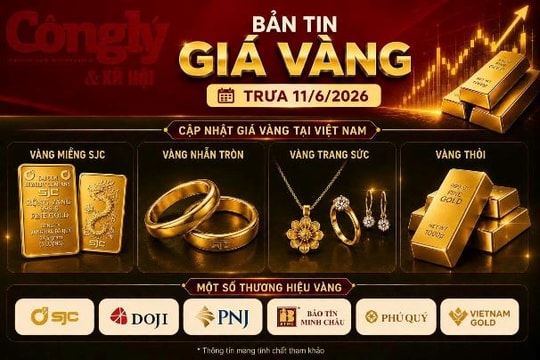 Giá vàng trưa 11/6: SJC giảm sâu, nhà đầu tư toát mồ hôi