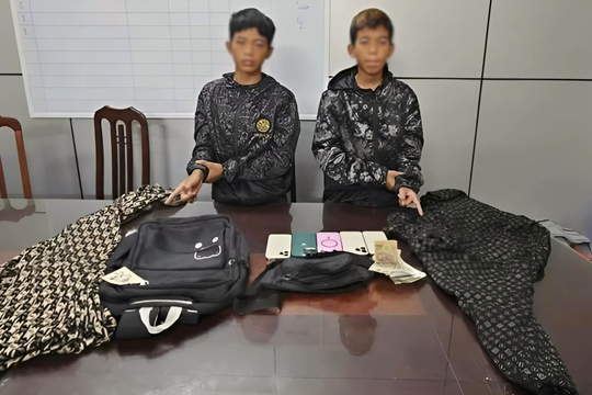 Bắt giữ hai đối tượng tuổi vị thành niên gây hàng loạt vụ trộm cửa hàng điện thoại
