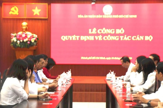 Công bố quyết định bổ nhiệm Phó Chánh án TAND khu vực 7